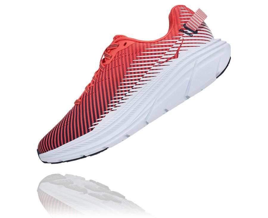 Hoka Australia One One Rincon 2 - Womens Running Shoes Red/White - RUHXZ-7460